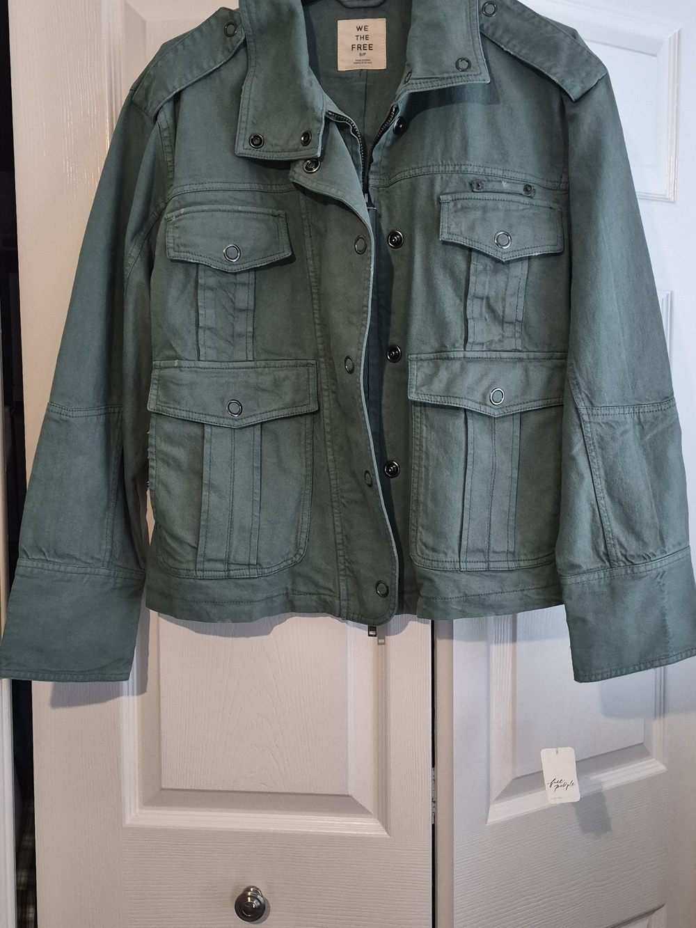 We The Free Sage Green Utility Field Jacket